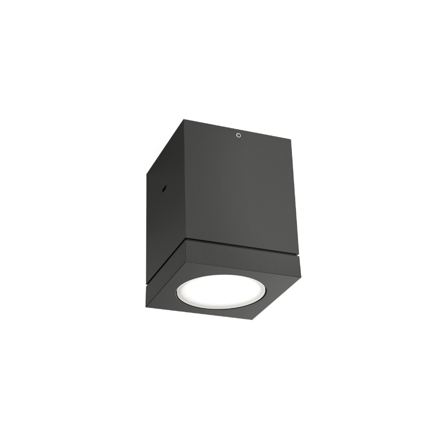 Wever & Ducré TUBE CARRÉ 1.0 LED plafondlamp in de kleur antracietgrijs - Tuinextra buitenverlichting