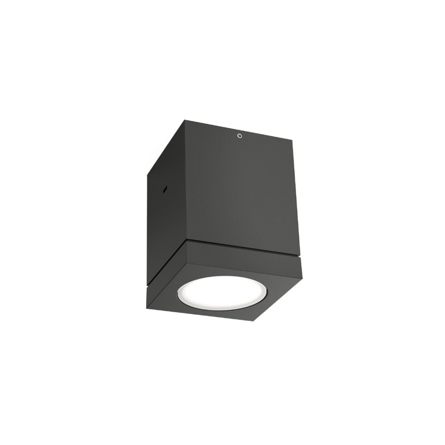 Wever & Ducré TUBE CARRÉ 1.0 LED plafondlamp in de kleur antracietgrijs - Tuinextra buitenverlichting