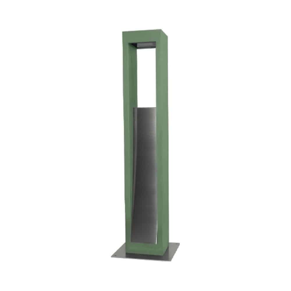 Double 9010 staande lamp 1103B in groen – buitenlamp | Tuinextra